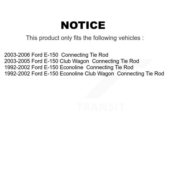 [Front Right Inner] Steering Tie Rod End TOR-DS1286 For Ford E-150 Econoline - Image 2