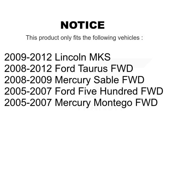 [Front Lower Rearward] Suspension Control Arm Bushing TOR-K200363 For Ford Five - Image 2