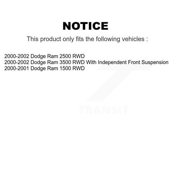 [Front Upper] Suspension Ball Joint TOR-K7366 For Dodge Ram 2500 1500 3500 RWD - Image 2