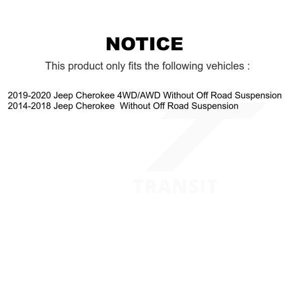 [Rear Right] Suspension Stabilizer Bar Link Kit TOR-K750714 For Jeep Cherokee - Image 2